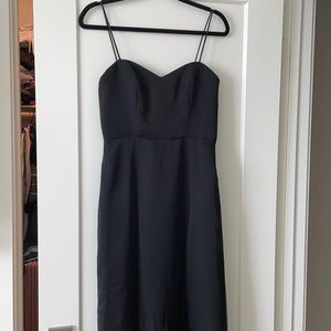 Formal black bridesmaid dress